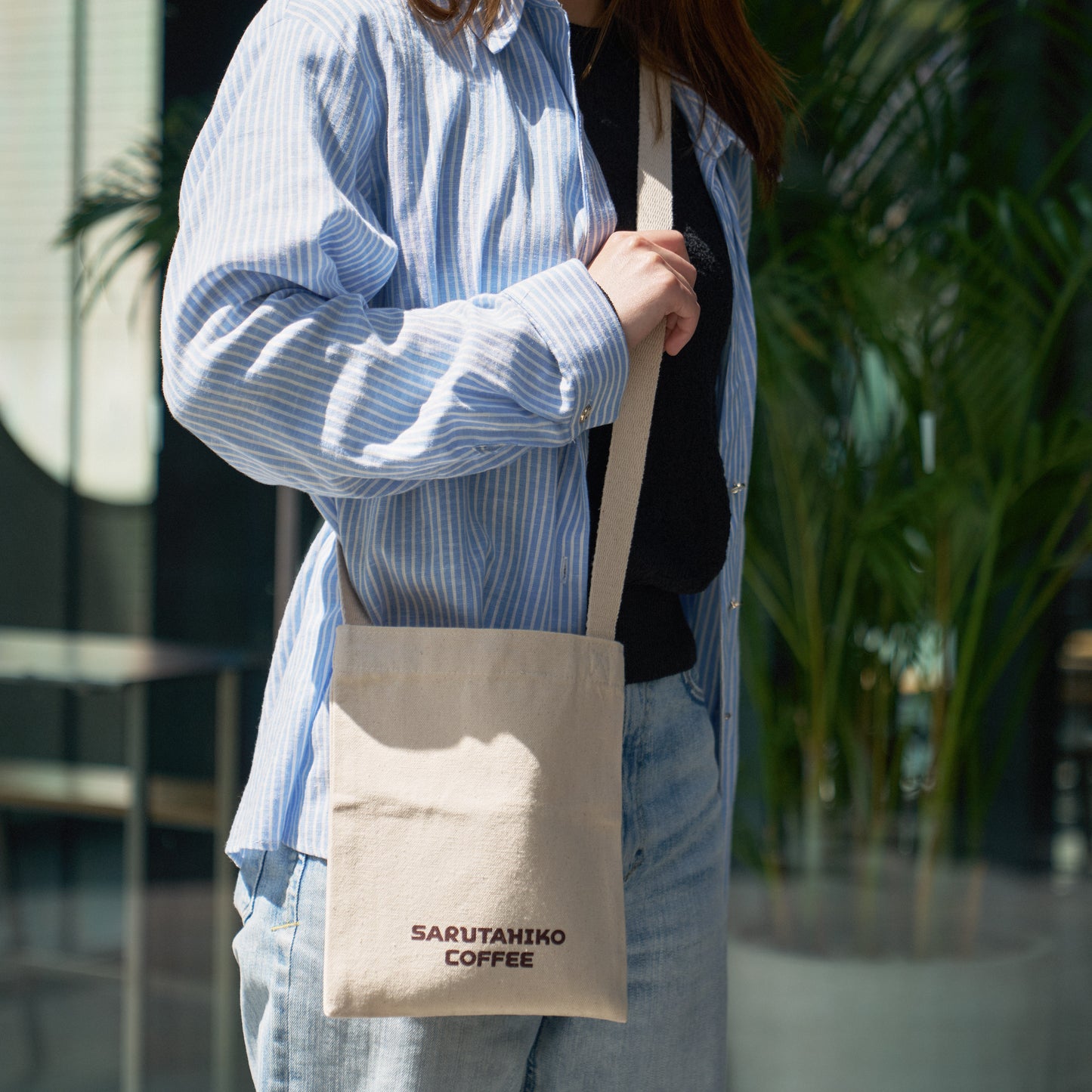 オーガニックコットンサコッシュ